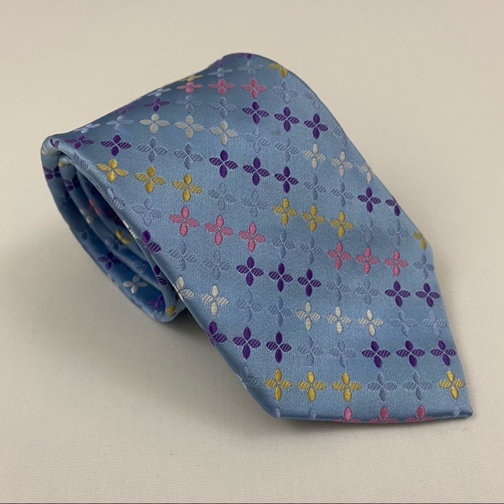 Croft & Borrow Beautiful Bright and Colorful All Silk Tie